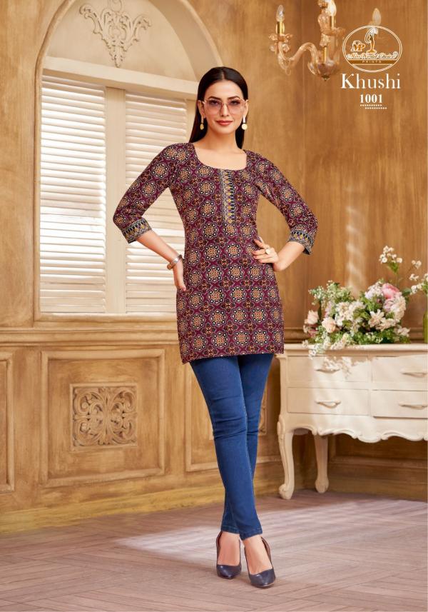 Miss World Khushi Vol 1 Fancy Cotton Short Top Collection